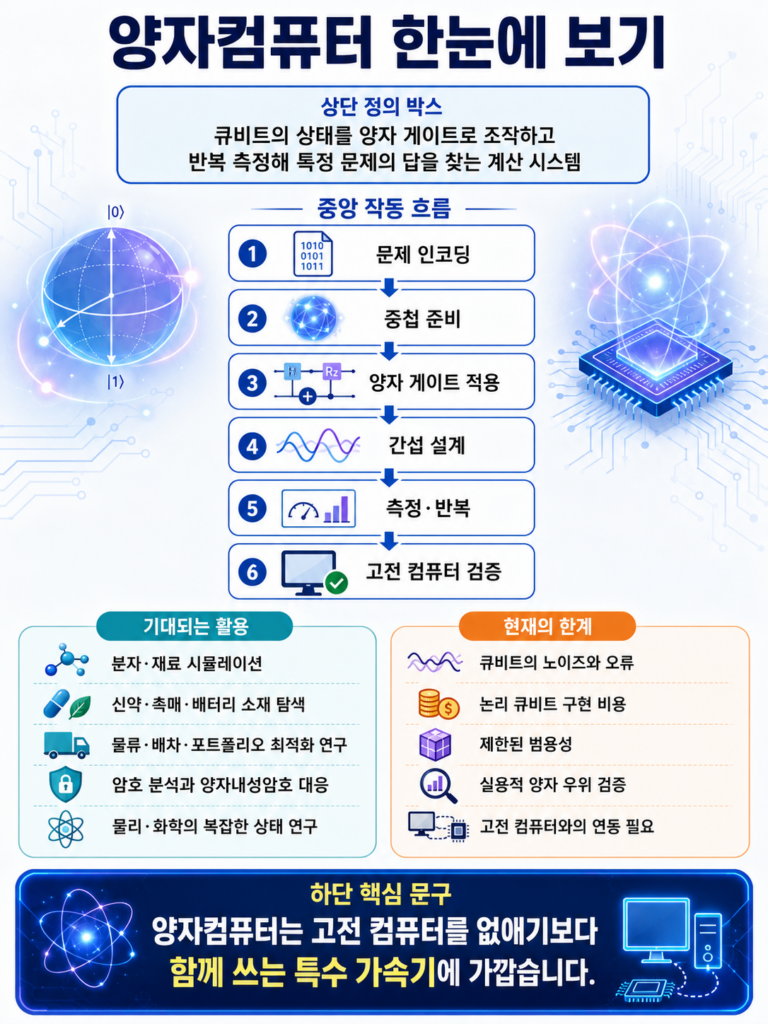 quantum computer overview infographic