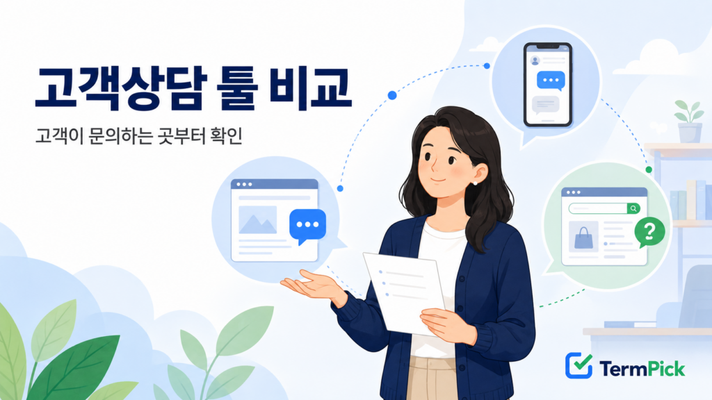 고객상담 툴 비교를 위해 자사몰·메신저·네이버 문의 경로를 확인하는 사업자