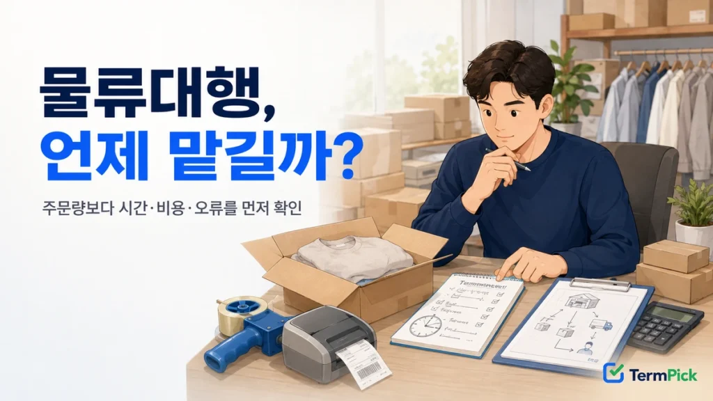 쇼핑몰 물류대행 도입 시점을 직접 출고 시간과 비용으로 판단하는 온라인 판매자