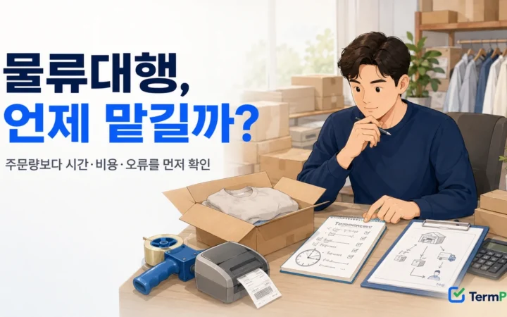 쇼핑몰 물류대행 도입 시점을 직접 출고 시간과 비용으로 판단하는 온라인 판매자