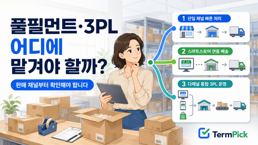 풀필먼트 3PL 비교를 위해 세 가지 물류 경로를 살펴보는 온라인 판매자