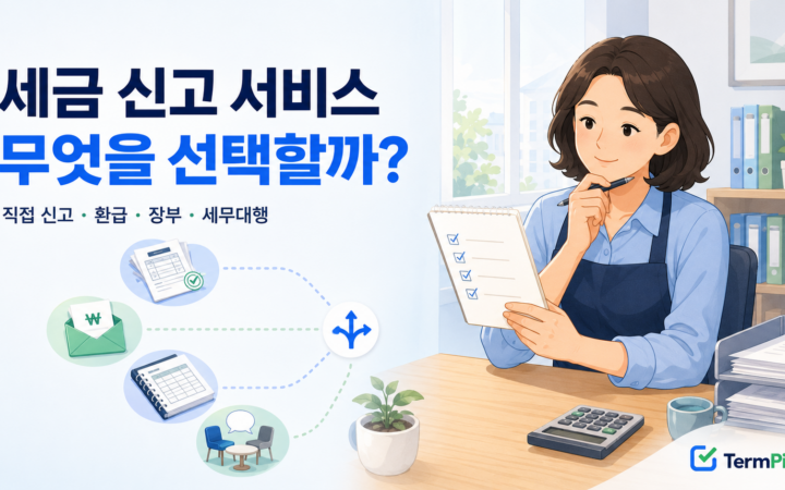 홈택스 삼쩜삼 머니핀 자비스 비교를 통해 세금 신고 방법을 선택하는 개인사업자