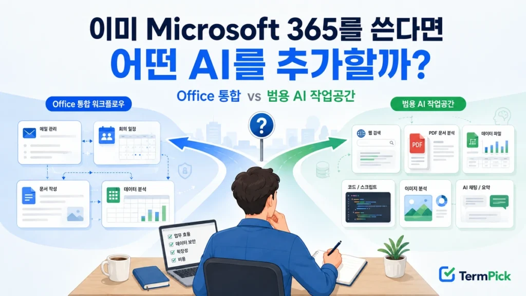 Microsoft 365 Copilot vs ChatGPT Business 추가 구매 판단 비교