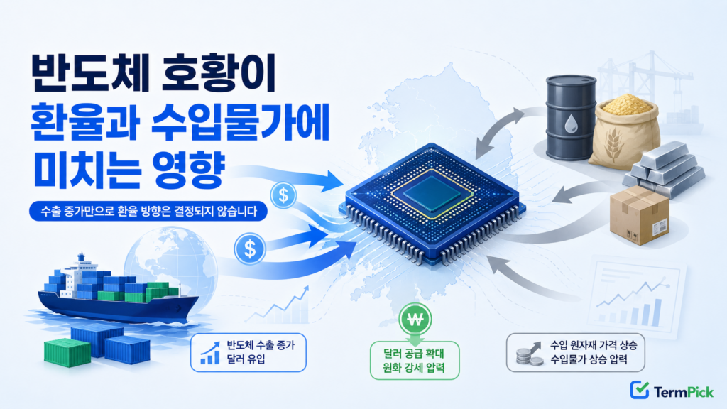 반도체 호황과 환율 변화가 수입물가와 사업자 원가에 전달되는 구조