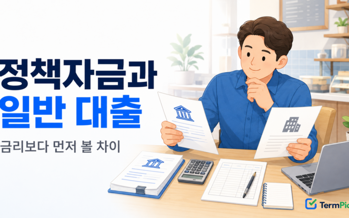 소상공인 정책자금 대출 차이를 일반 사업자 대출과 비교하는 사업자