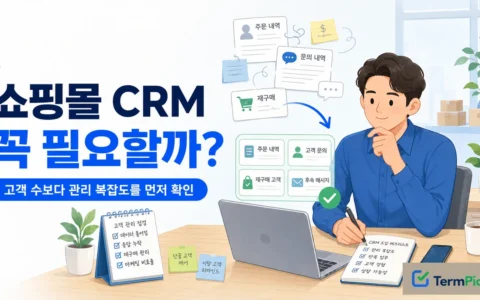 소규모 쇼핑몰 CRM 도입 필요성을 5가지 기준으로 판단하는 쇼핑몰 운영자