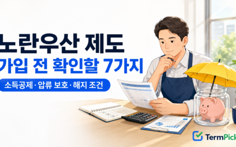 노란우산 제도 가입 전 소득공제와 중도해지 조건을 확인하는 소상공인