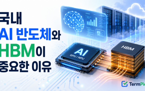 국내 AI 반도체와 HBM이 AI 데이터센터에서 연산과 데이터 처리를 담당하는 구조