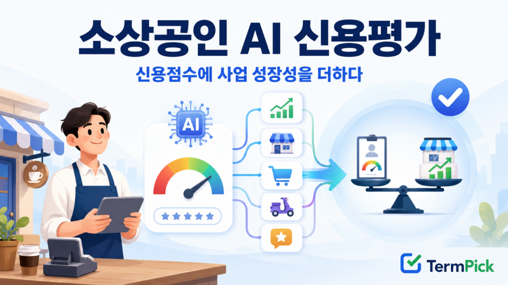 소상공인 AI 신용평가에서 기존 신용등급과 사업 성장등급을 함께 보는 구조