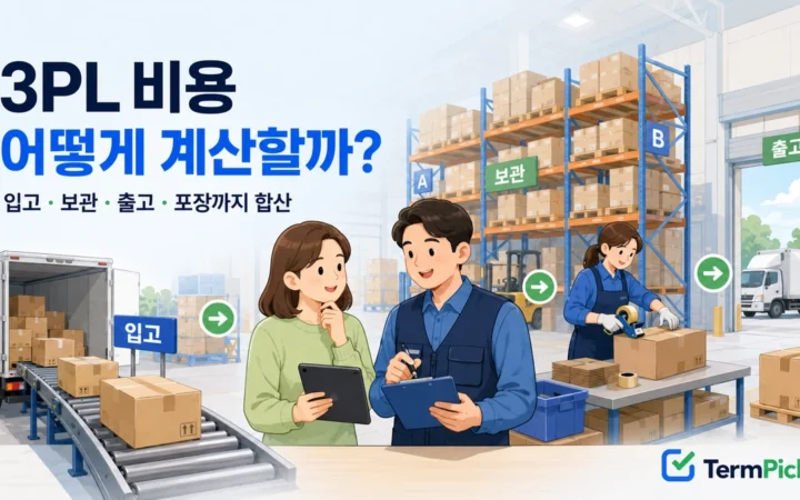 3PL 비용을 입고 보관 출고 포장 항목으로 나누어 계산하는 판매자