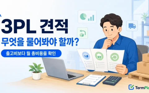 3PL 견적 항목과 월 총물류비를 비교하는 온라인 판매자