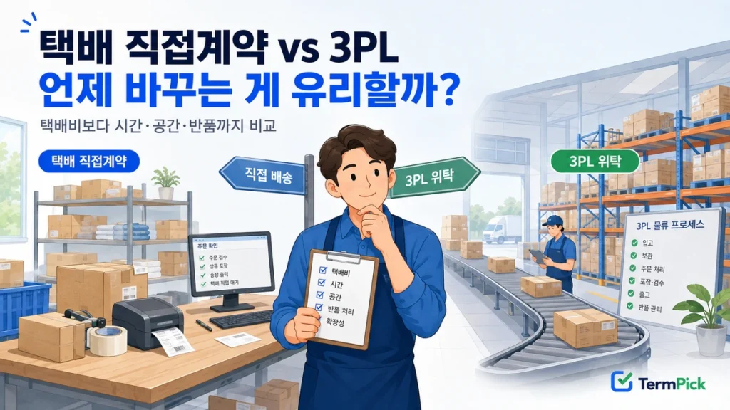 택배 직접계약 vs 3PL 비용과 포장시간을 비교하는 온라인 판매자