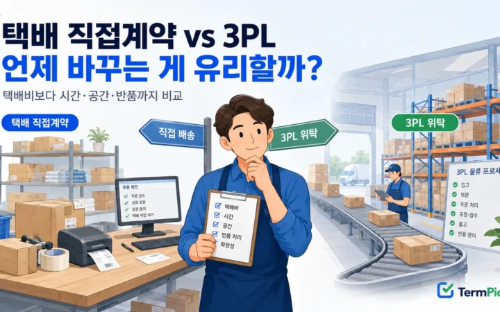 택배 직접계약 vs 3PL 비용과 포장시간을 비교하는 온라인 판매자